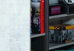 Regál Tablo, šedá/enigma, 5 priehradiek