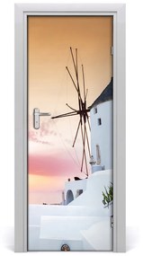 Fototapeta samolepiace na dvere Santorini Grécko 75x205 cm