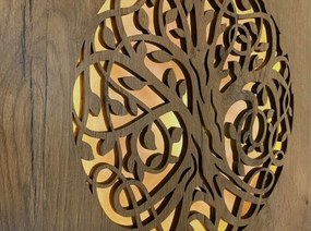 Obraz Strom života s led podsvietením na batériu