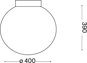 Ideal Lux - Stropné svietidlo MAPA 1xE27/60W/230V 400 mm