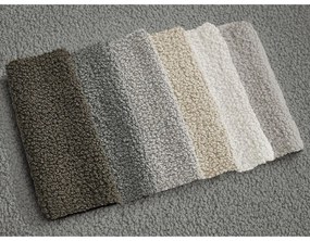 Tmavosivá rohová pohovka z textílie buklé (pravý roh/s leňoškou) Leonore – Bobochic Paris