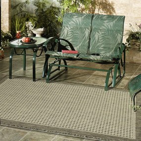 Oriental Weavers, Kusový koberec Sisalo / DAWN 2822 / W71I – na von aj na doma, 133x190, šedá, chodba / predsieň