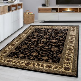 Ayyildiz 120x170 cm Kusový koberec Marrakesh 210 black, čierna, kancelária