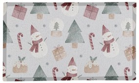 Rohožka s vianočným motívom 40x70 cm Snowman – Artsy Doormats