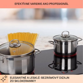 Klarstein Virtuosa 5, vstavaná varná doska, 5 zón, 8200W, sklokeramika