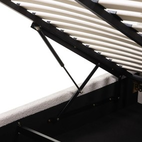 Čalouněná postel ORBI se zvedacím roštem 160x200 cm béžová