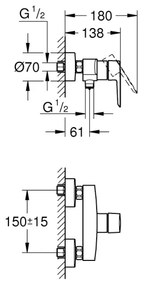 GROHE 242082432 - Sprchová batéria START DN 15 čierna