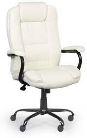 Kožené kancelárske kreslo MAXOR XXL, slonová kosť