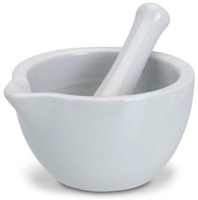 Porcelánový mažiar White, 10x6 cm