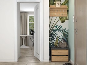 Botník (skrinka na topánky) Metido 1 (antracit + dub artisan). Akcia -19%. Vlastná spoľahlivá doprava až k Vám domov. 1132580