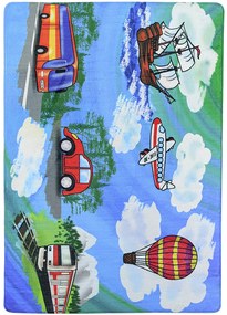 Koberce Breno Kusový koberec Chlapci, modrá, viacfarebná,110 x 160 cm