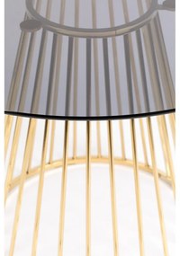 Okrúhly jedálenský stôl so sklenenou doskou ø 104 cm Floris – White Label