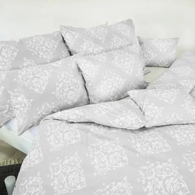 Obliečky bavlnené Atény sivé 140x200 + 70x90 EMI