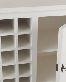 Skrinka na víno Brighton 85 cm white