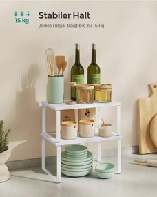 Set 4 kuchynských políc KCS027W01