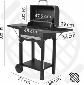 Záhradný gril na drevené uhlie ChimneyBBQ GM12000