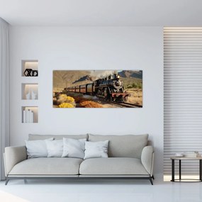 Obraz - Parná lokomotíva (120x50 cm)