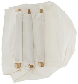 Kôš na prádlo Menork - bambus / biela