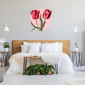 PIPPER. Tulipány - textilná nálepka na stenu
