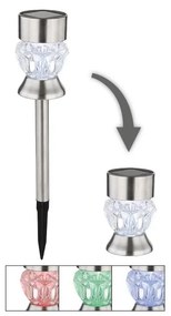 Globo 33986-2 - LED RGBW Solárne svietidlo 2v1 SOLAR LED/0,06W/3V IP44