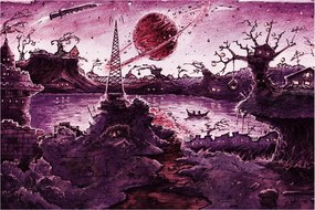 Obraz - Očarovaná dedina (90x60 cm)