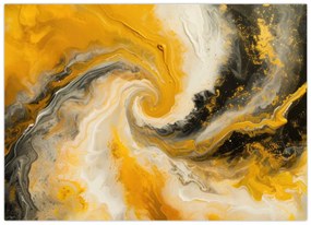 Sklenený obraz - Špirálna abstrakcia (70x50 cm)