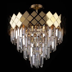 Luster na tyči CARISMA 9xE14/40W/230V zlatá