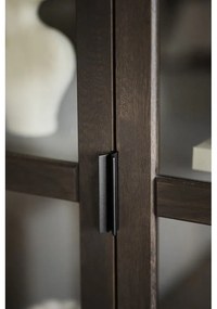 Hnedá vitrína z dubového dreva 95x195 cm Everett – Rowico