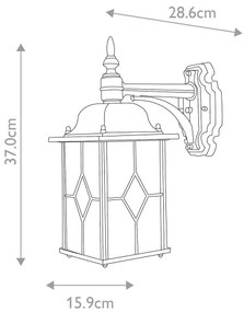 Elstead WX2 - Vonkajšie nástenné svietidlo WEXFORD 1xE27/100W/230V IP23