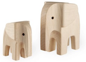 novoform Drevený slon Baby Elephant Natural Ash