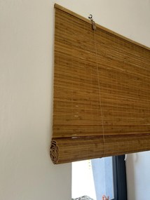 Bambusová zatemňovacia roleta - svetlohnedá (orech) Šírka rolety: 50 cm, Rozvin rolety: 150 cm