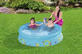 Bestway Detský nafukovací bazén so sprchou v tvare hviezdice 152 x 38 cm modrý