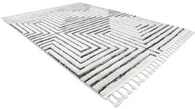 Koberec SEVILLA Z788B, biely/ antracit , Maroko, Shaggy