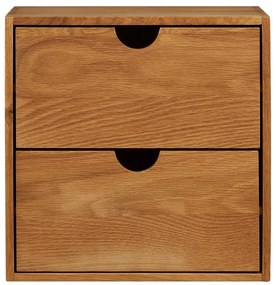 Poschodová polica z dubového dreva v prírodnej farbe 18 cm Townsville – House Nordic