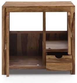 furniture-nabytek.cz - Masívna umývadlová skrinka Lagos z palisandrového dreva, lakovaná, hnedá