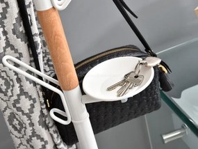 Vešiak Flash (buk biely + biela). Vlastná spoľahlivá doprava až k Vám domov. 1111804