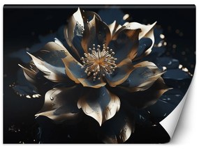 Gario Fototapeta Modrozlatý lotosový kvet Materiál: Vliesová, Rozmery: 200 x 140 cm