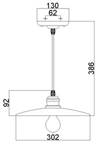 Feiss - Luster na lanku URBAN RENEWAL 1xE27/60W/230V bronz