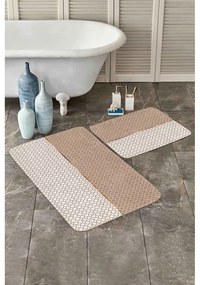 Béžové kúpeľňové predložky v súprave 2 ks 60x100 cm – Mila Home