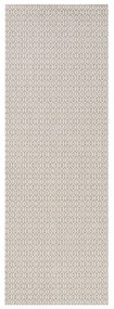 Sivý vonkajší koberec NORTHRUGS Coin, 80 x 200 cm