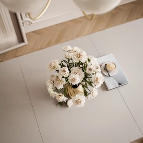 ROZKLADACÍ JEDÁLENSKÝ STÔL DANILO KAŠMÍR + ZLATÉ U NOHY 140 / 195 cm