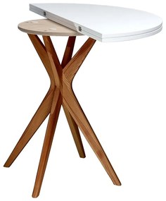 Okrúhly rozkladací jedálenský stôl 45x90 cm Jubi – Ragaba