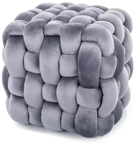 Taburet Faris Velvet šedý