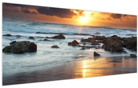 Obraz - More zaliate slnkom (120x50 cm)