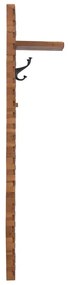 furniture-nabytek.cz - Masívny šatní panel Abadi z akáciového a mangového dreva, lakovaný, hnedý – 40×30×140 cm