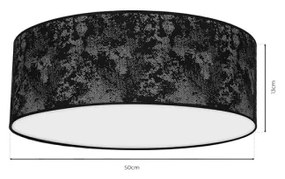 Stropné svietidlo SATINO 3xE27/60W/230V čierna/šedá