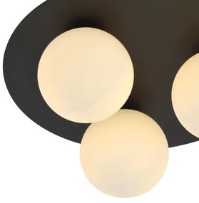Stropné svietidlo SOLAR 3xE14/10W/230V čierna/biela