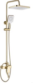 Rea Hass, sprchová zostava s vaňovou batériou, zlatá matná, REA-B9972