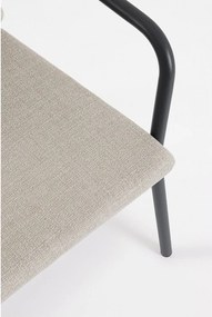 Svetlohnedá kovová záhradná stolička Edvige – Bizzotto