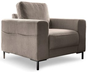 Hnedé menčestrové kreslo Lofty Lilly – Miuform